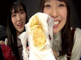 挑発レズキス見せつけ染み付きパンティ手コキ　サンプル画像04